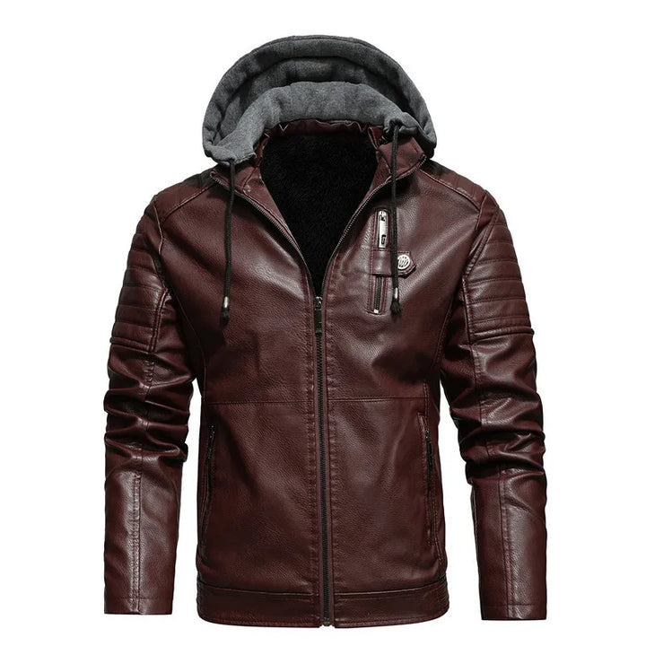Rexton Hooded Leather Jacket