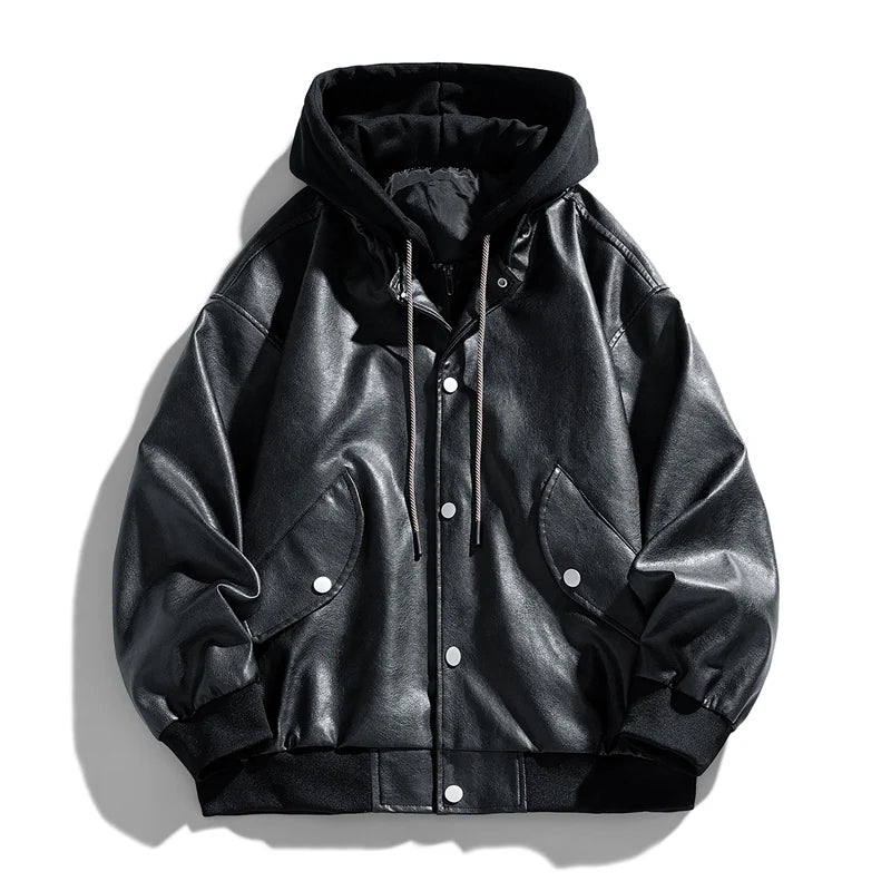 Ravaro Hooded Leather Jacket