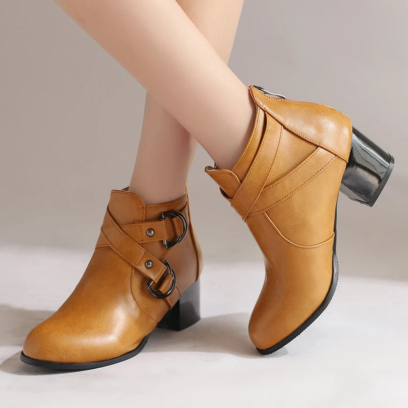 Serafina Double-Buckle Booties