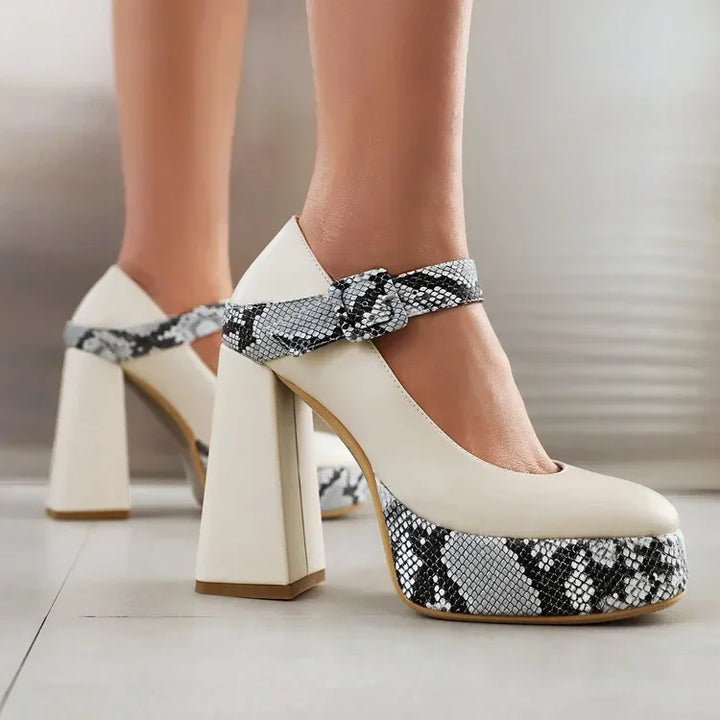 Serafina Leather Heels