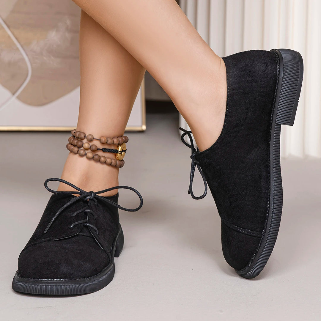 Elwood Lace Suede Flats