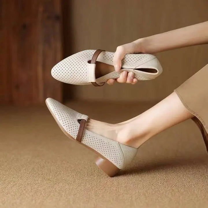 Calira Leather Heels