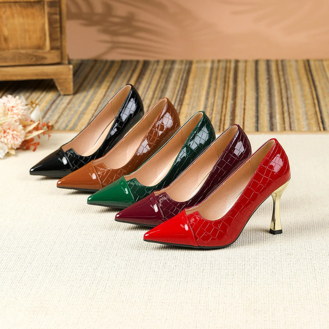 Alvara Leather Point Heels