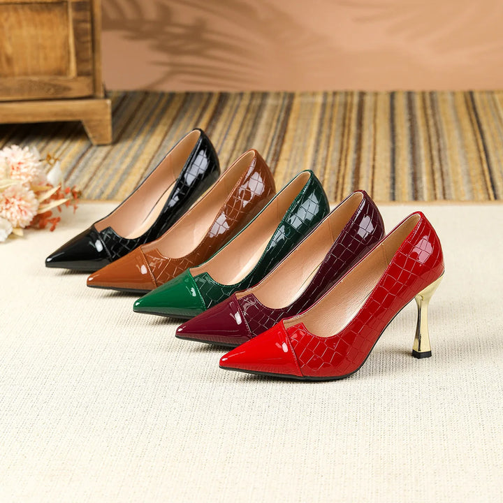 Alvara Leather Point Heels