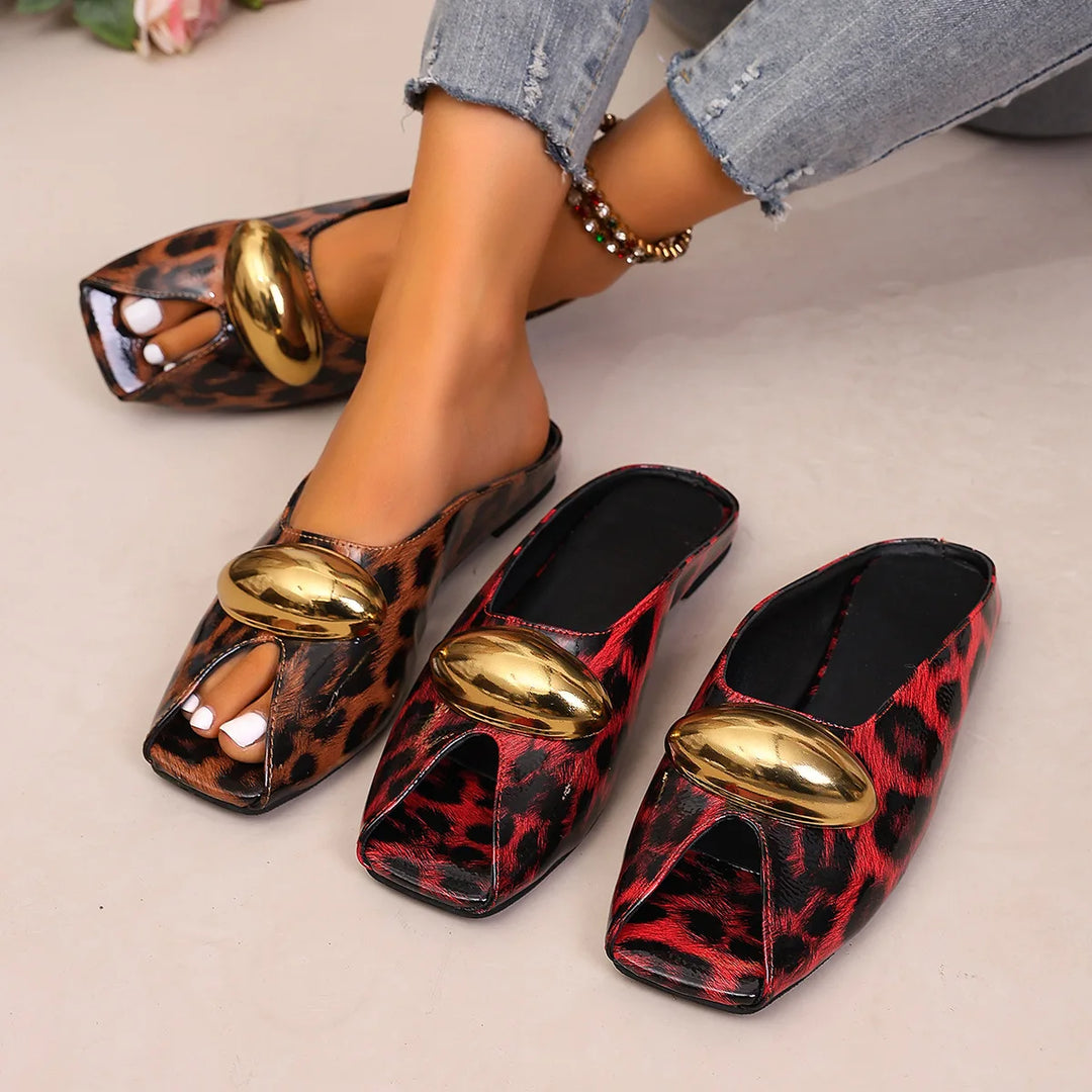 Zarella Leopard Mules