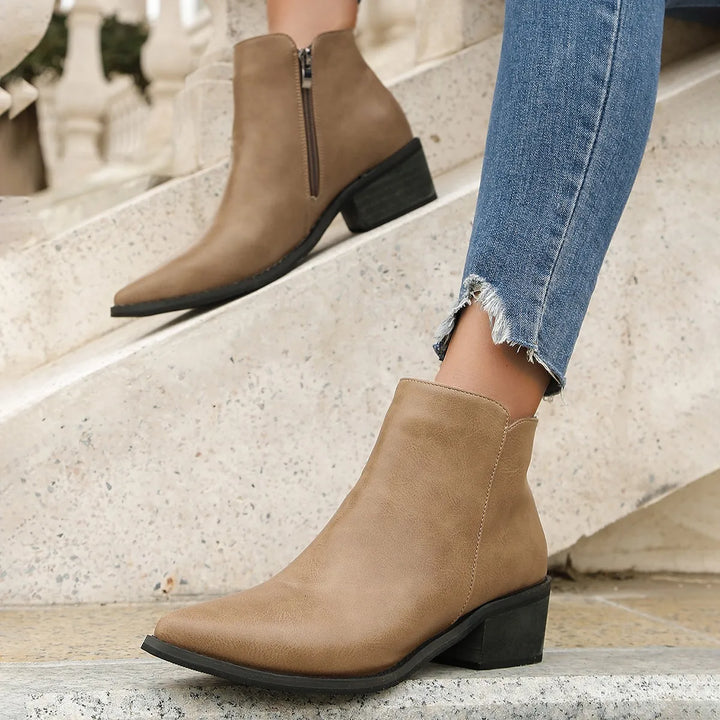 Verona Leather Ankle Boots