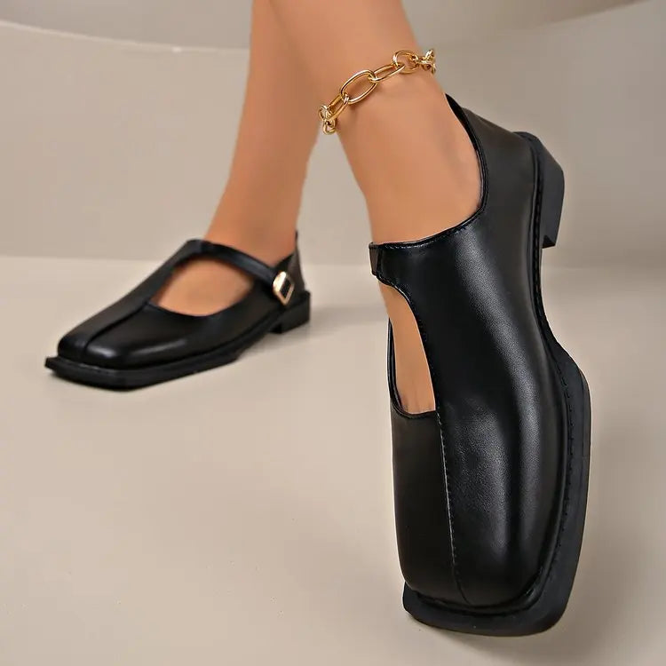 Valleria Square-Toe Flats