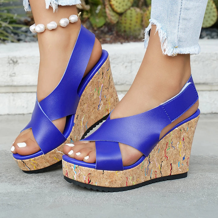 Solenne Cork Wedges
