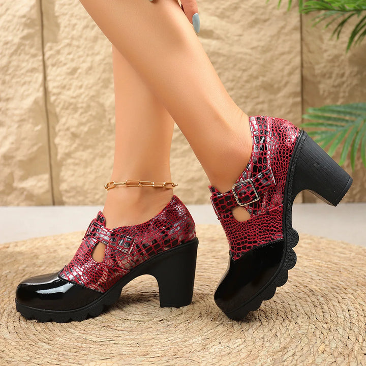 Valerra Croc Heels