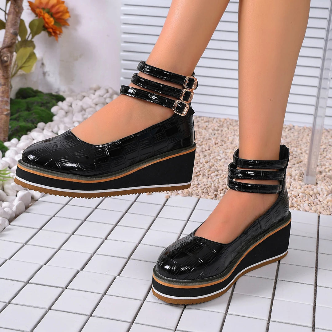 Corvina Croc Platforms