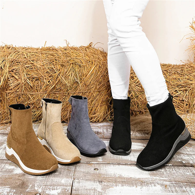 Elara Step Zip Boots