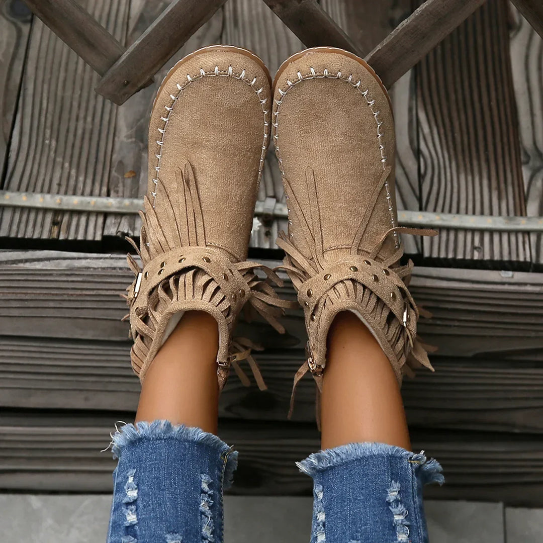 Ravina Fringe Boots