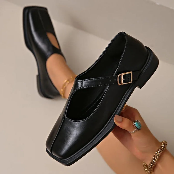 Valleria Square-Toe Flats