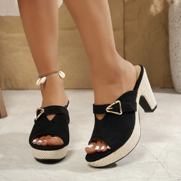 Alessia Platform Mules
