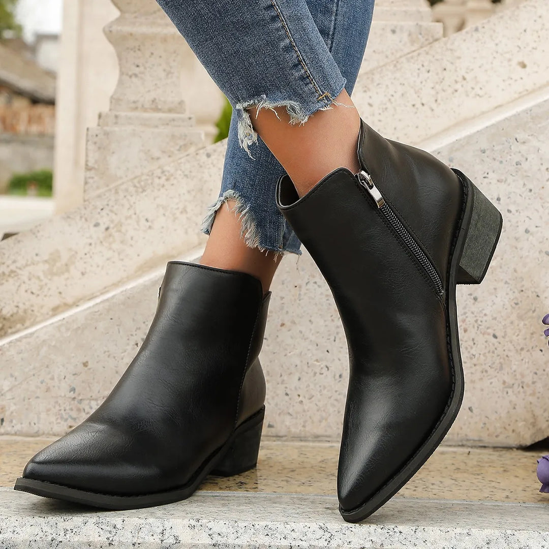 Verona Leather Ankle Boots