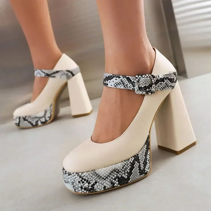 Serafina Leather Heels