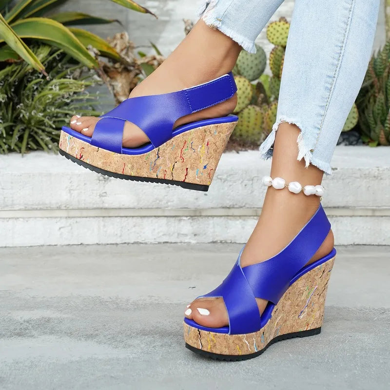Solenne Cork Wedges