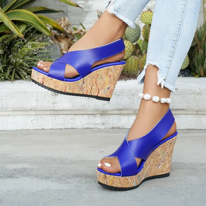 Solenne Cork Wedges