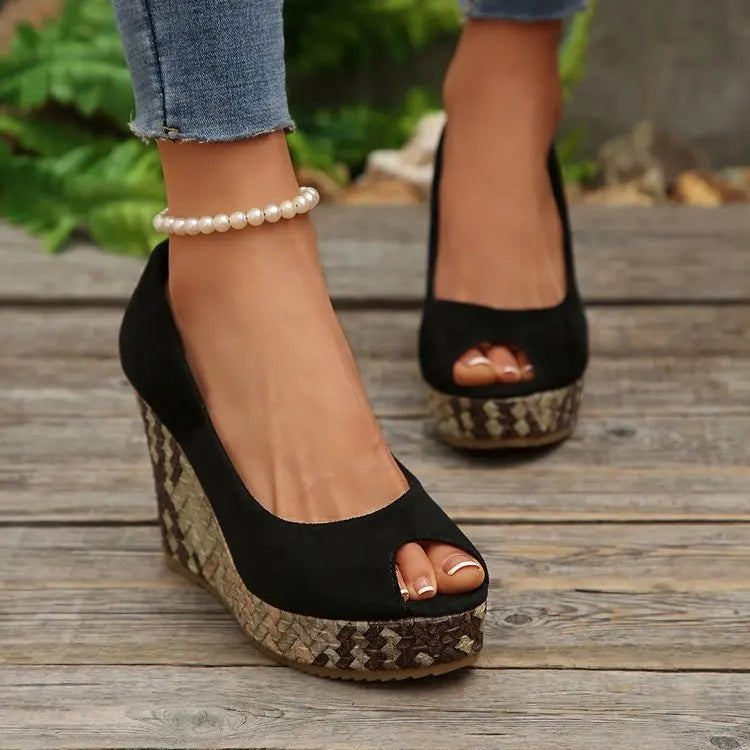 Calista Woven Wedges