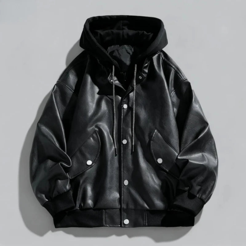 Ravaro Hooded Leather Jacket