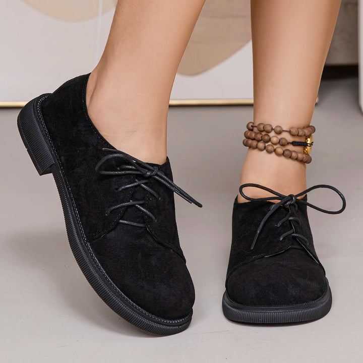 Elwood Lace Suede Flats