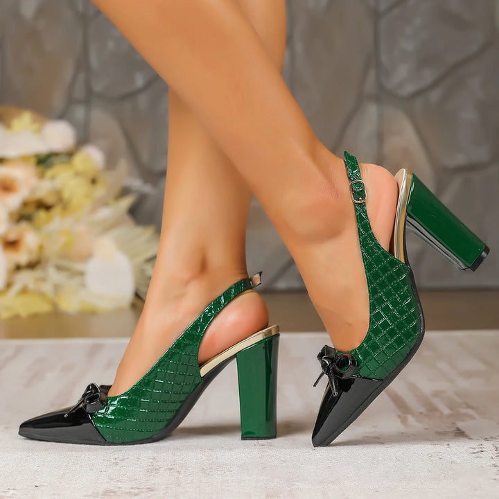 Valenza Bow Slingbacks